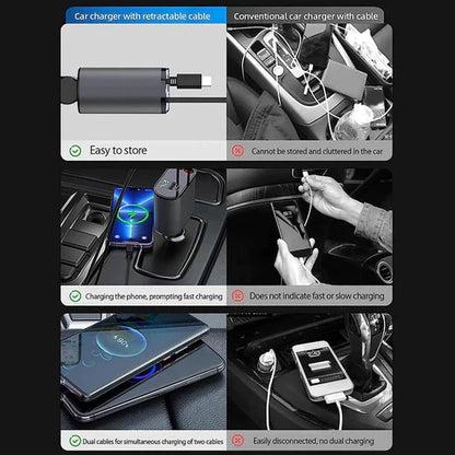 4-IN-1 CAR CHARGER